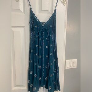 Emerald green free people dress!